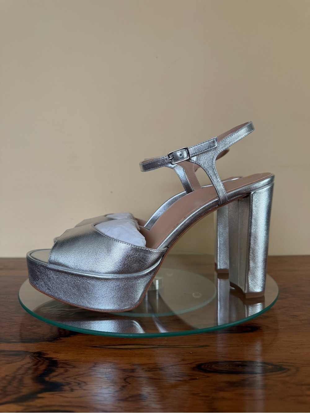 Inez Camilla heels in silver size 10.5 M